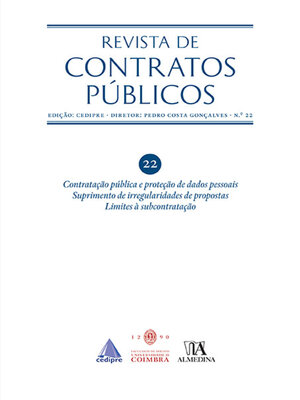 cover image of Revista de Contratos Públicos n.º 22